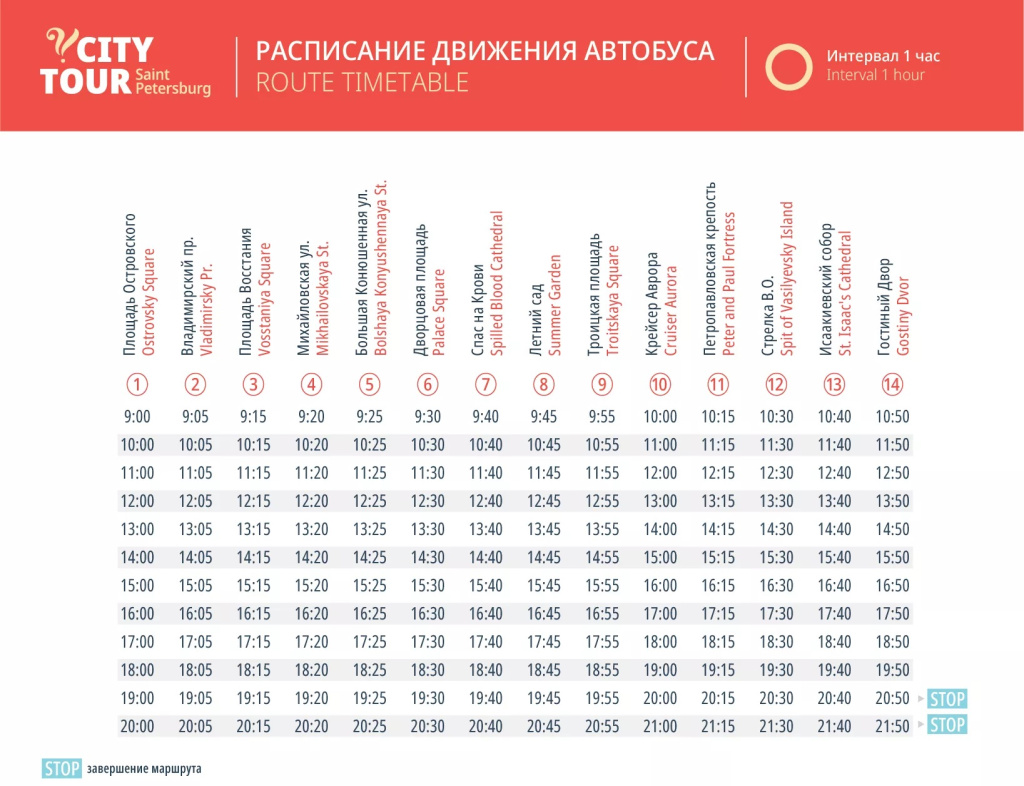 Сити Тур_интервал 1 час (с 9 до 20)